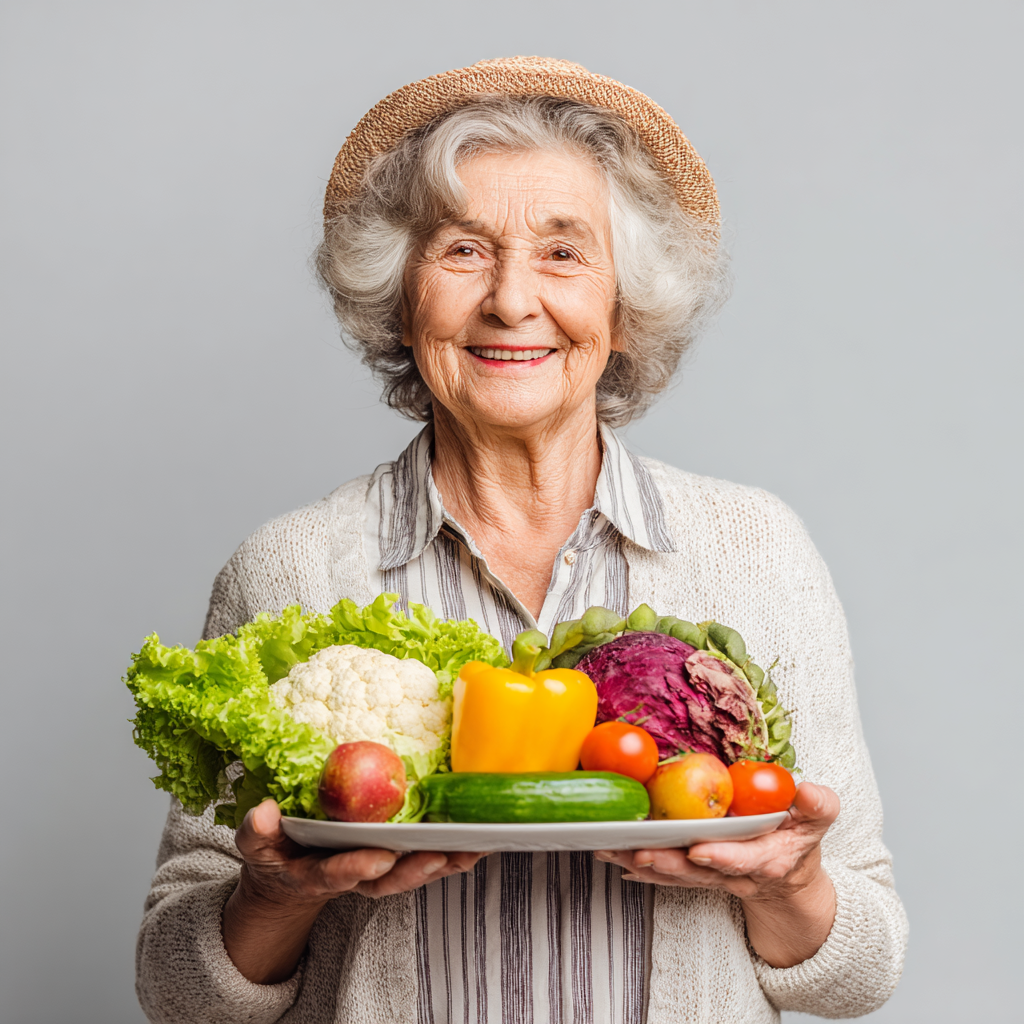 Active elderly European woman drinking water outdoors after exercise, smiling and looking refreshed